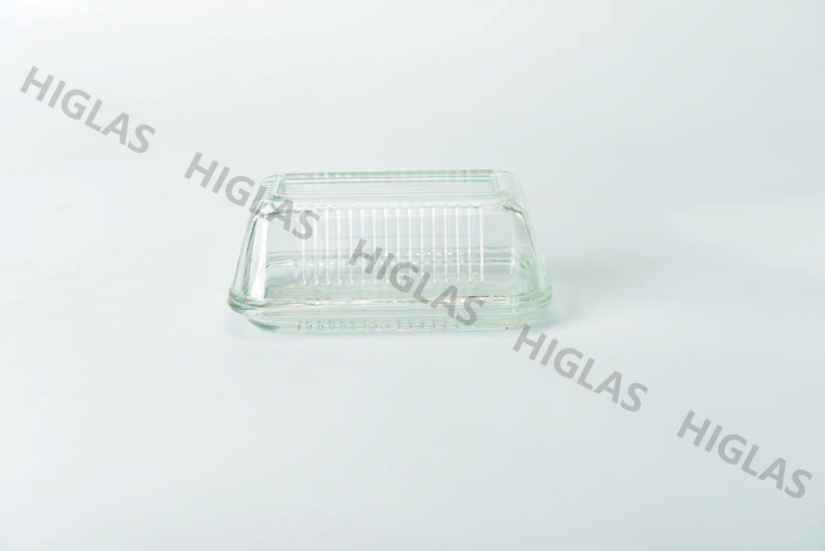 Normal glass butter dish