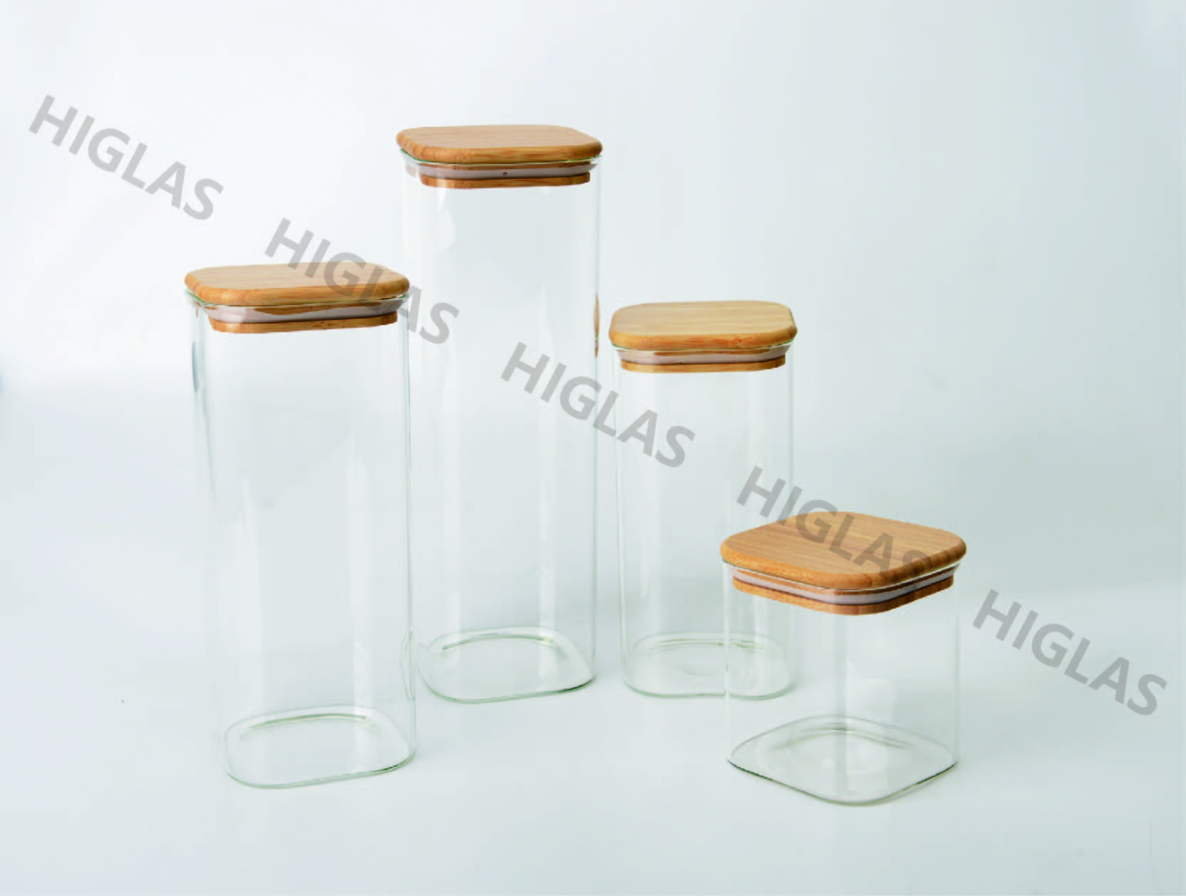 Square storage tube jar