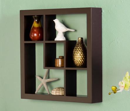 Three-back-shaped Wall Shelf