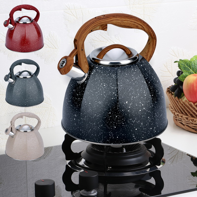 3.5L octagon stainless steel whistling kettle