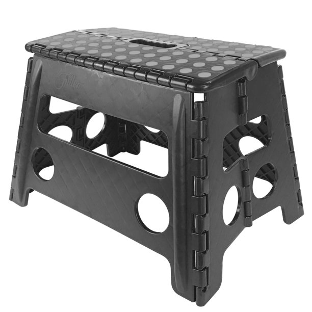 Plastic folding step stool