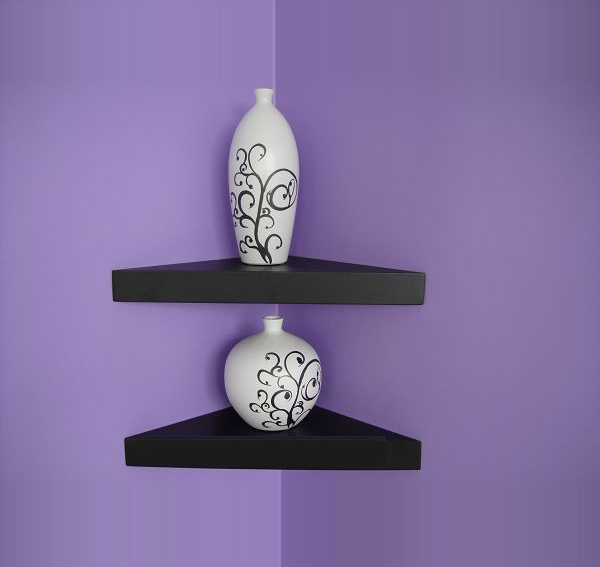 Floating Wall Shelf/ Triangular Corner Wall Shelf
