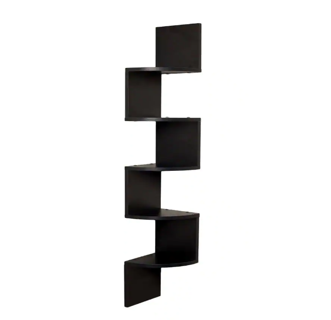 Five-tier Floating Wall Shelf/ Corner Wall Shelf