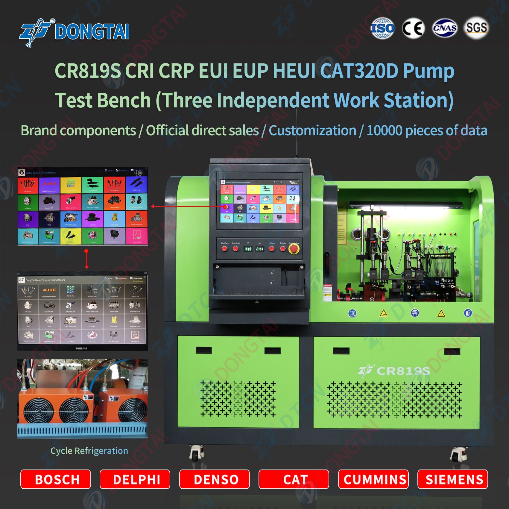 CR819CRI CRP EUI EUP And HEUI Test Bench