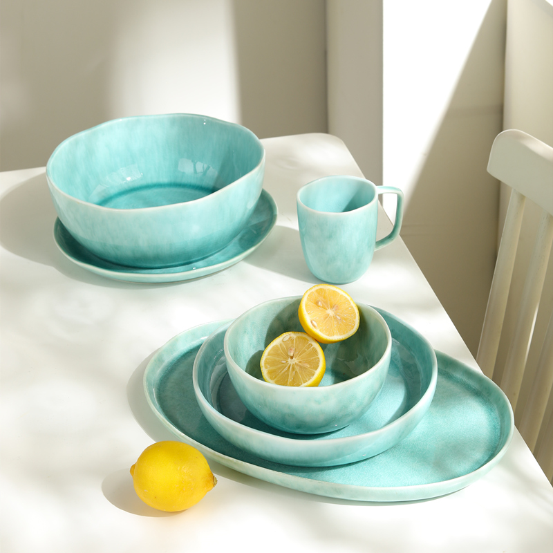 Candy series crack glaze dinnerware set