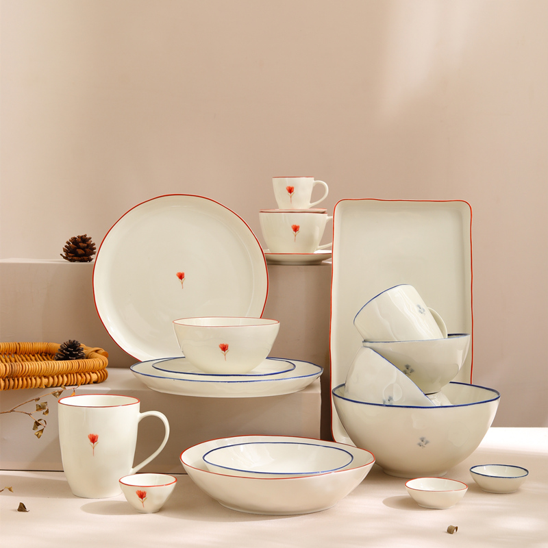 Hotel restaurant series thin embryo tableware set