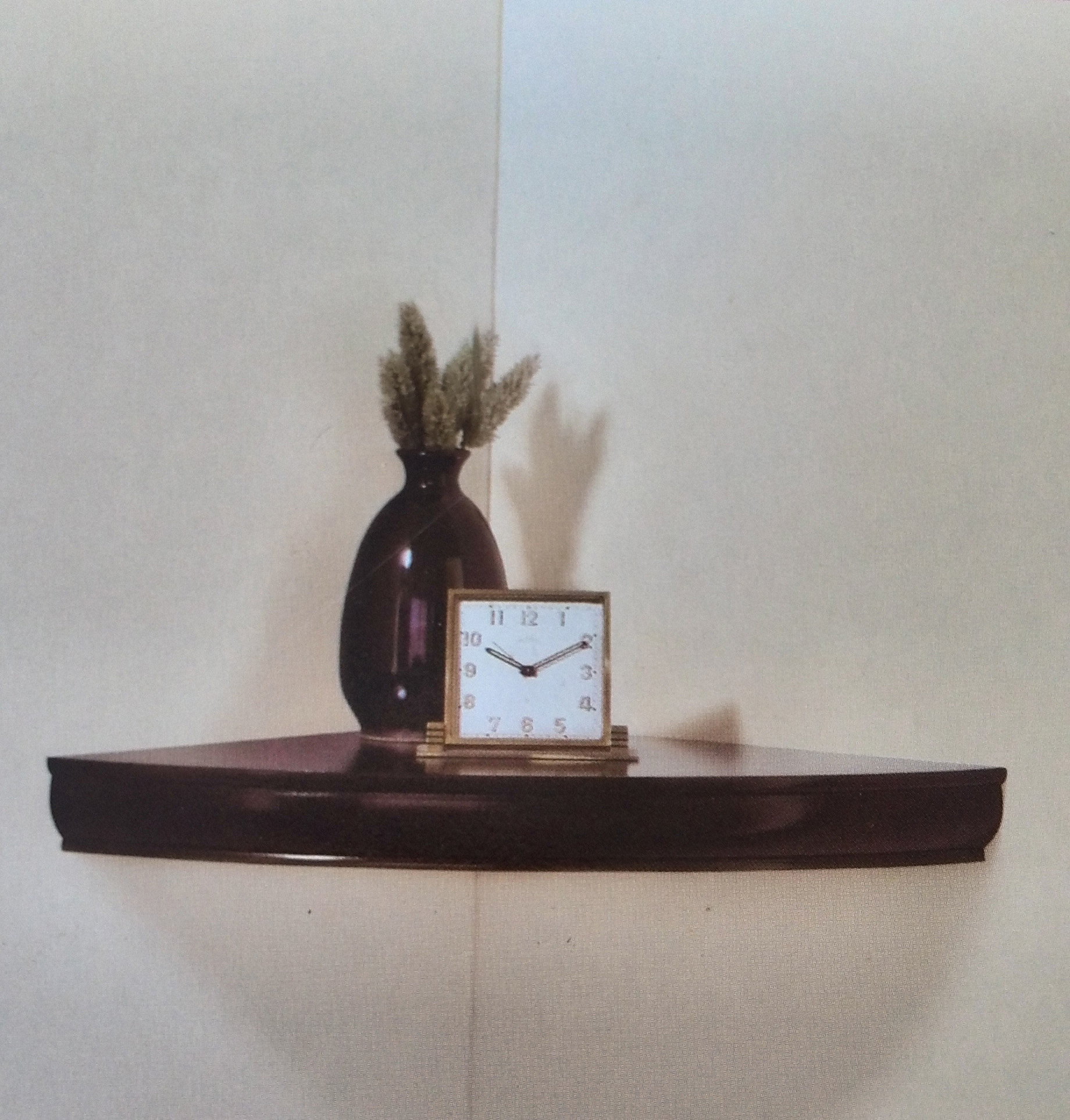 Wooden Corner Wall Shelf