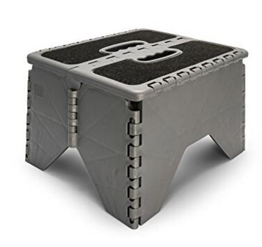 Plastic folding step stool