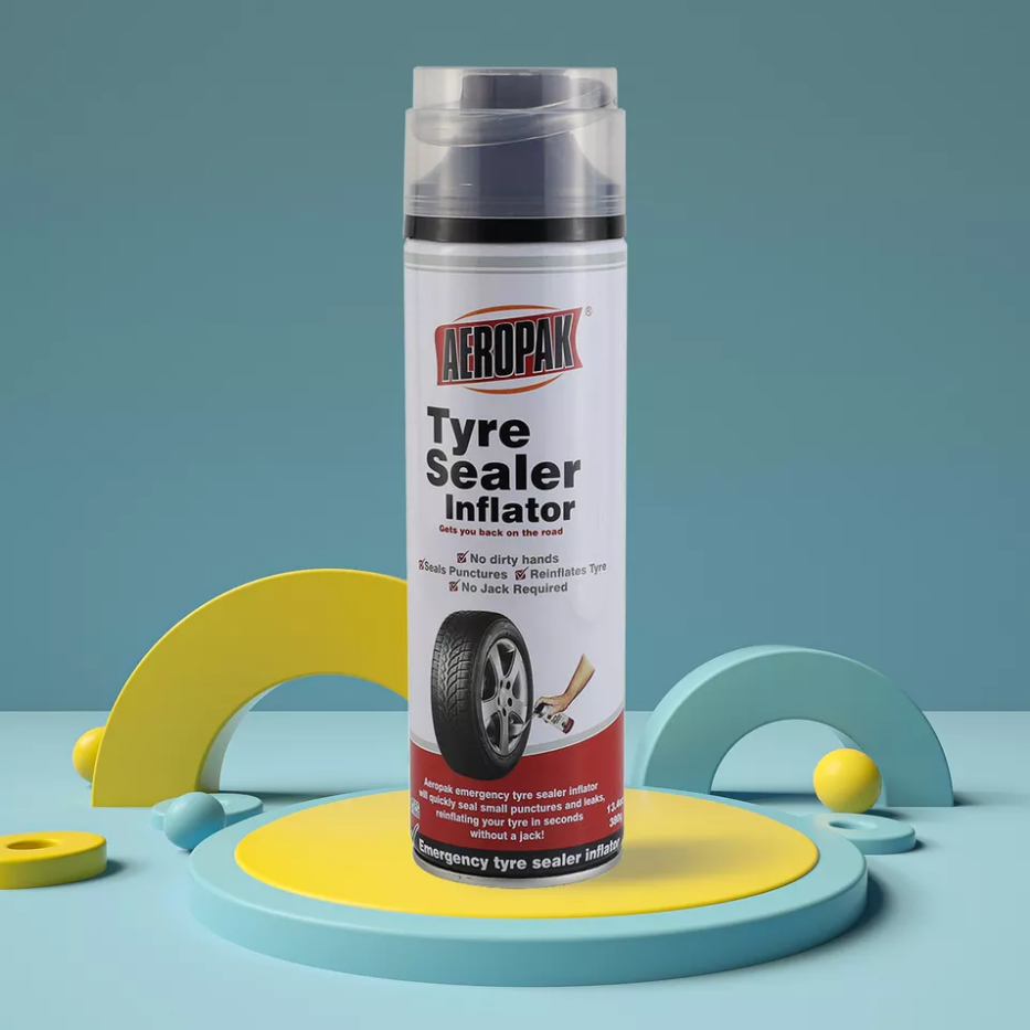 Aeropak 500ml Aerosol Fix Flat Tire Sealant Inflator Spray Tire Repair for Emergency Use