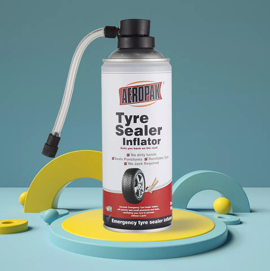 Aeropak 450ml Aerosol Car Tyre Fix Tire Repair Sealant Spray
