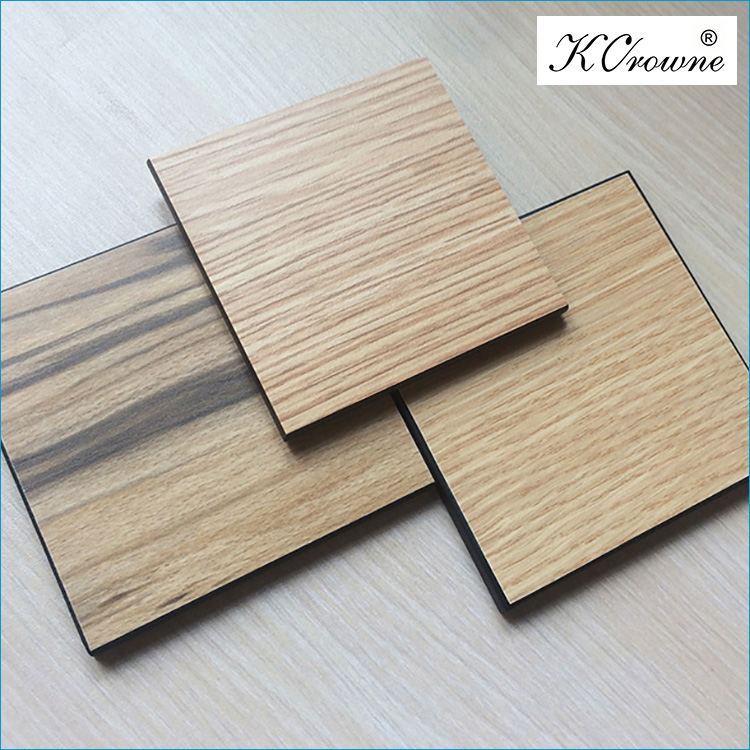 China Waterproof Wood Grain Board Melamine Laminate Sheets Furniture Design HPL Panel Supplier