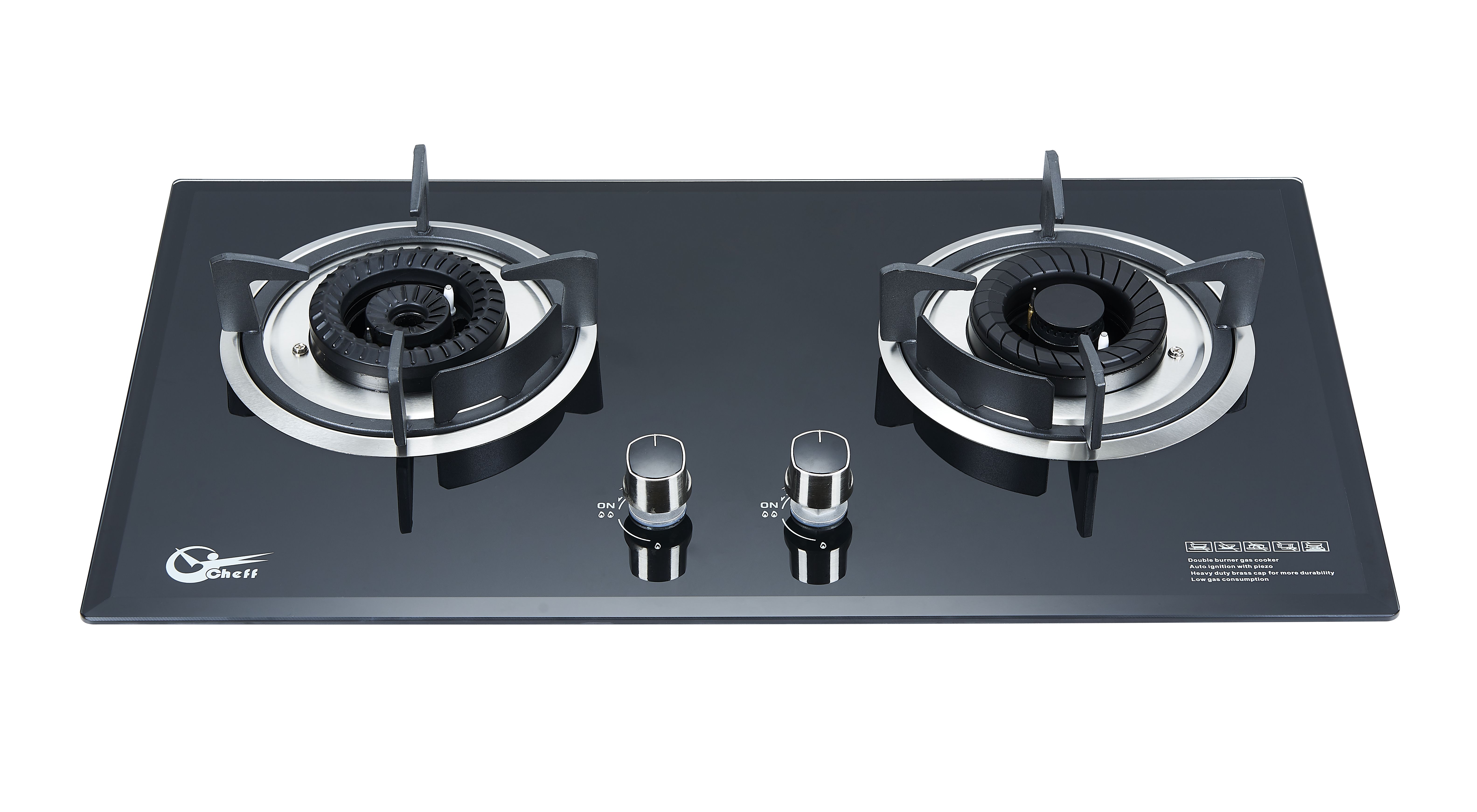 Built in 2 burner gas stove