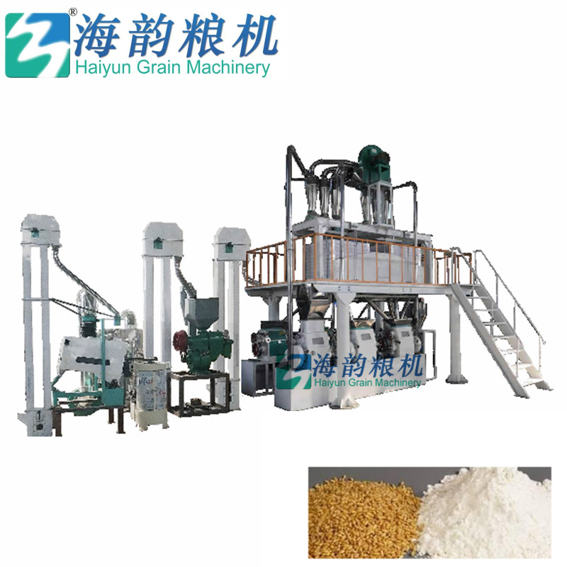 Haiyun brand wheat flour mill machine small scale 20tons of wheat flour mill machine plant