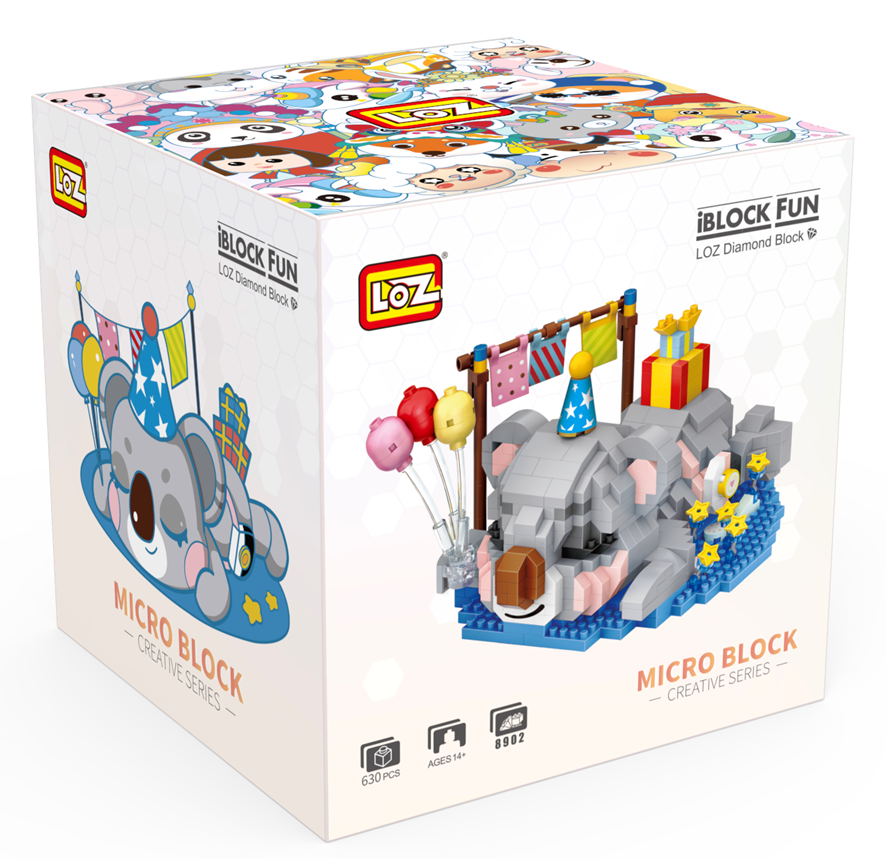LOZ DIY educational diamond building block toys - Koala Birthday party