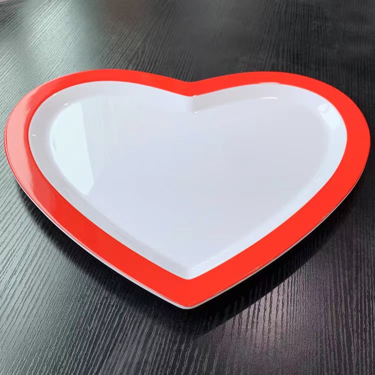 Melamine Heart Plate