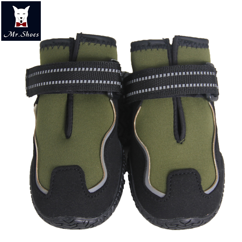 Mr.shoes Outdoor Refelective Waterproof Dog Shoes