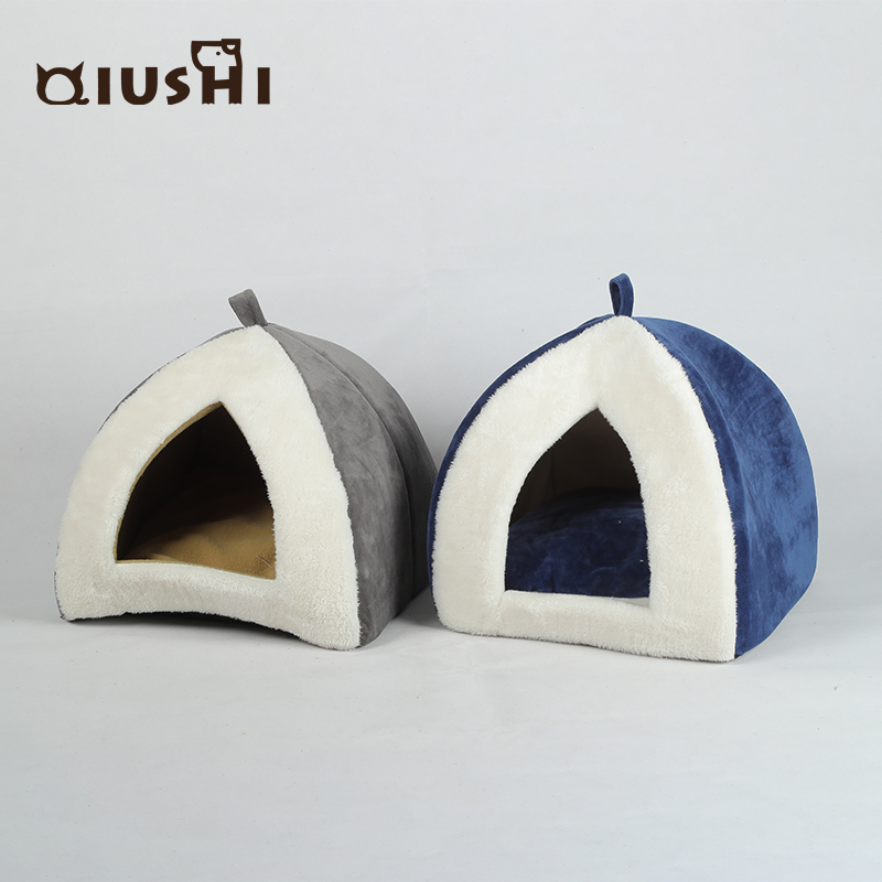 Pet Houses Tent Kitten Hut Cave With Removable Cushioned Pillow