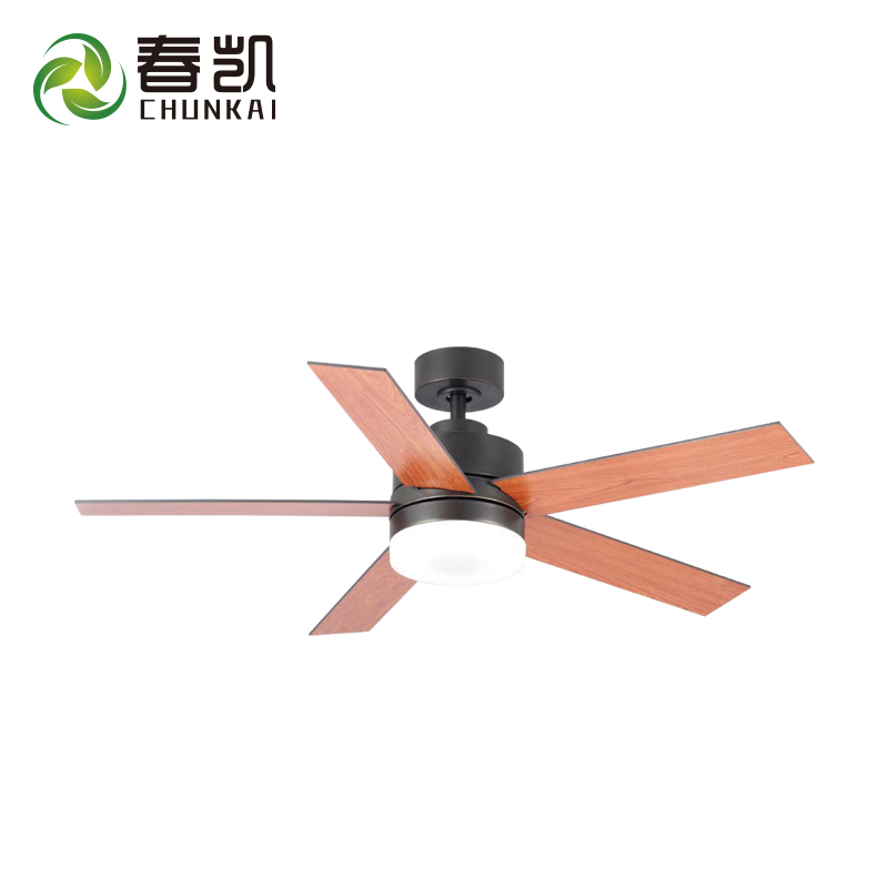 52 inch remote control ceiling fan decorated home 5 splint fan blades with LED light