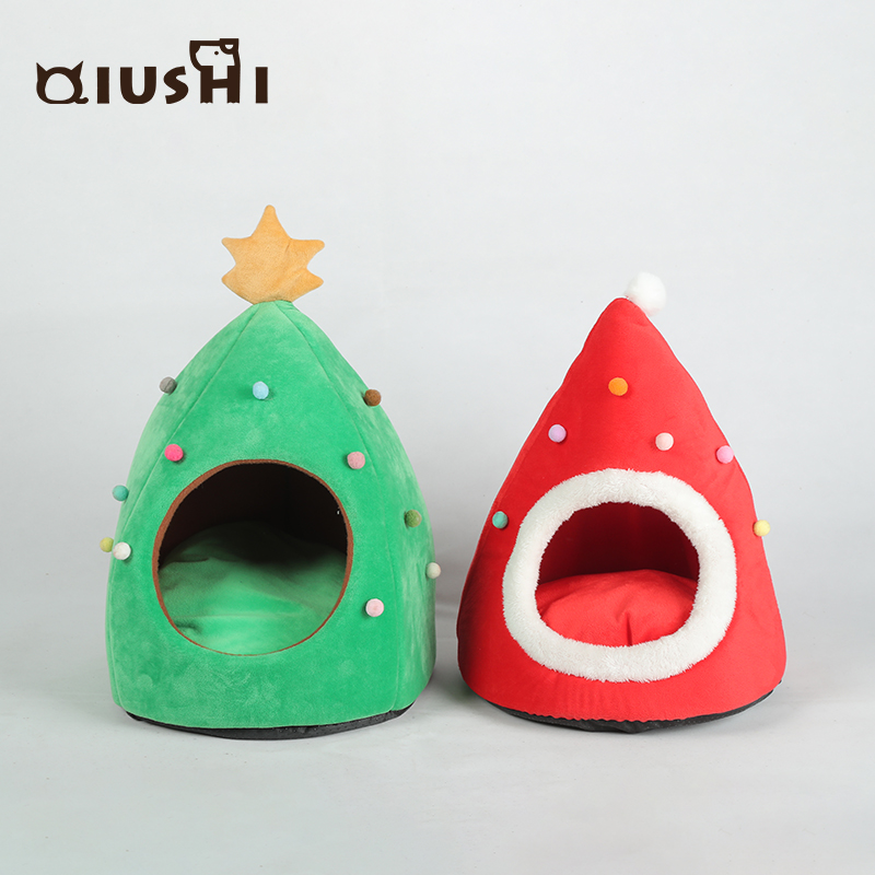 Christmas cat bed cat igloo