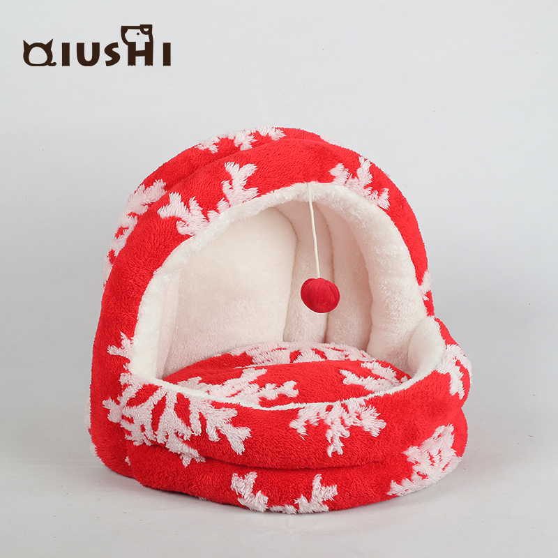 Christmas cat bed cat igloo