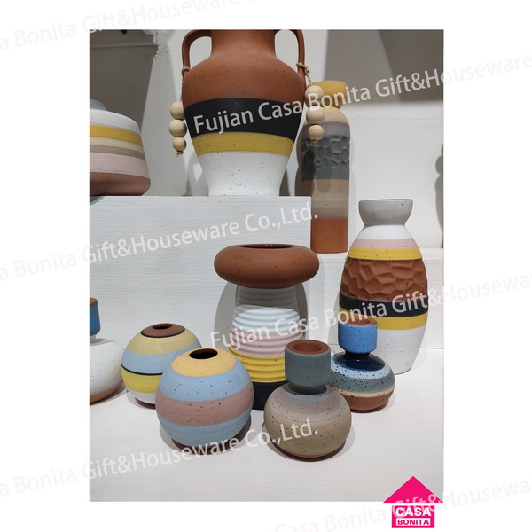 Hand-painted Nordic style simple craft vase