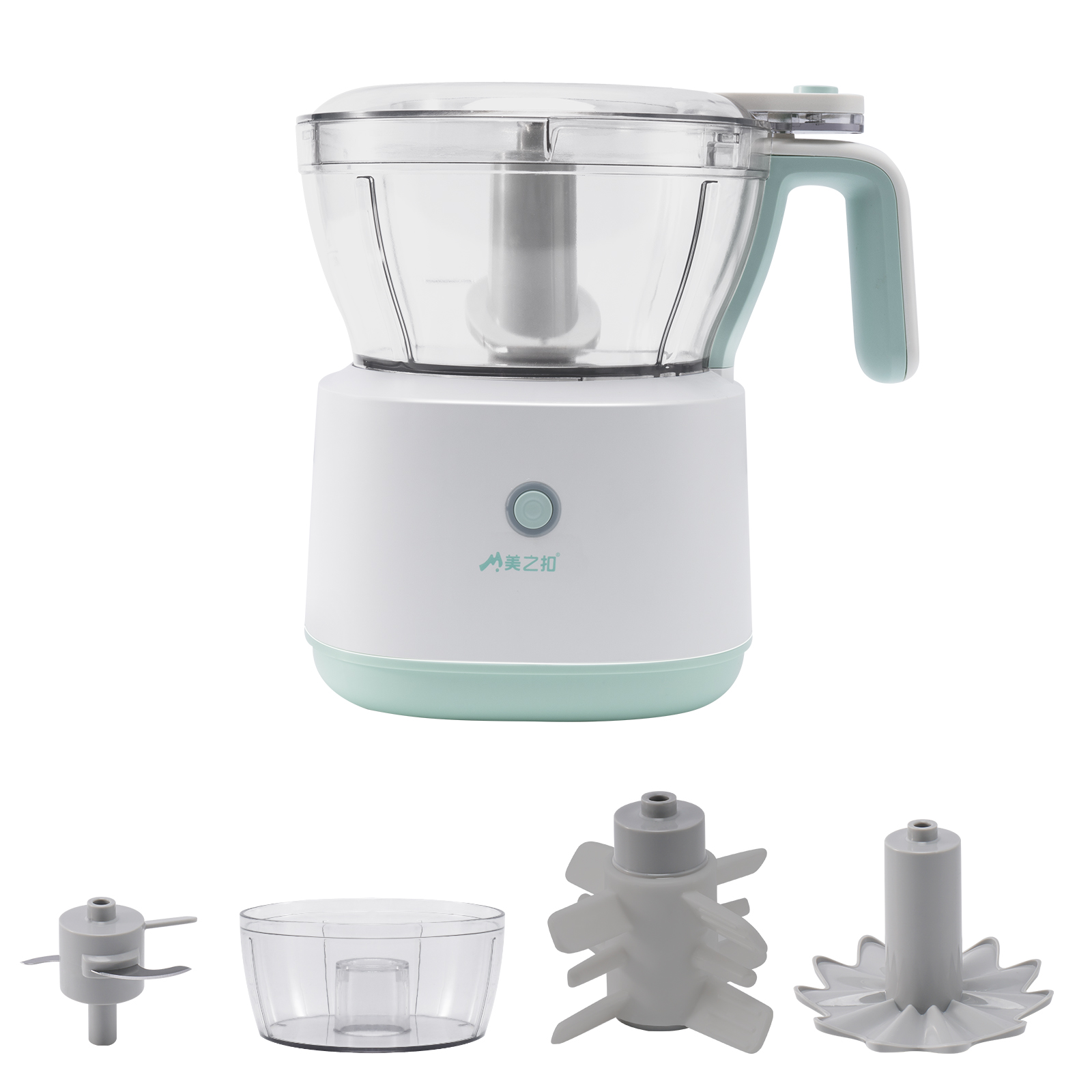 Multi-functional food blender with dual cup