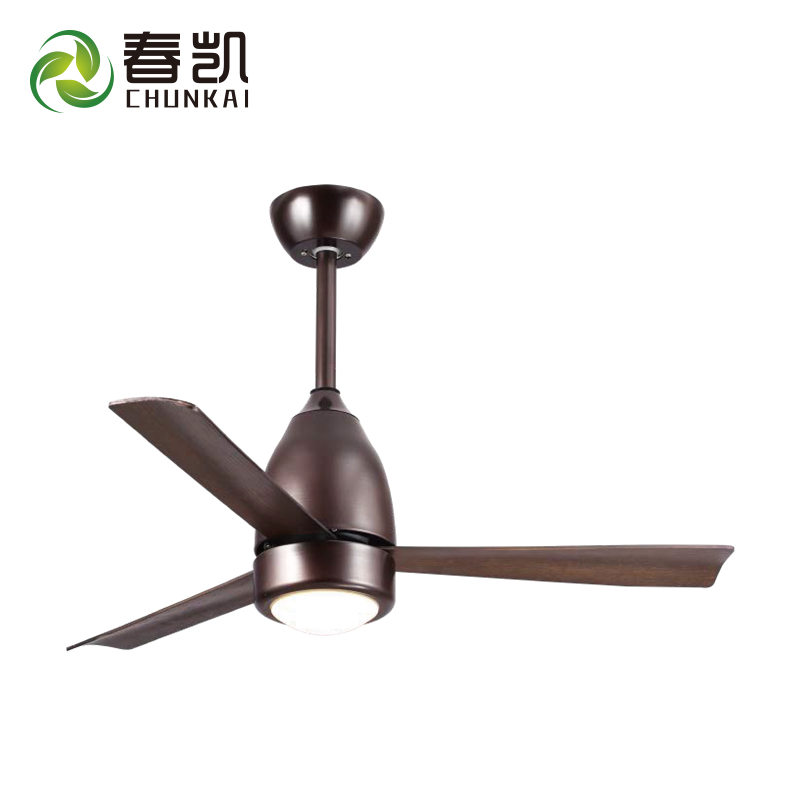42 inch decorated home remote control ceiling fan 3 splint fan blades with LED light