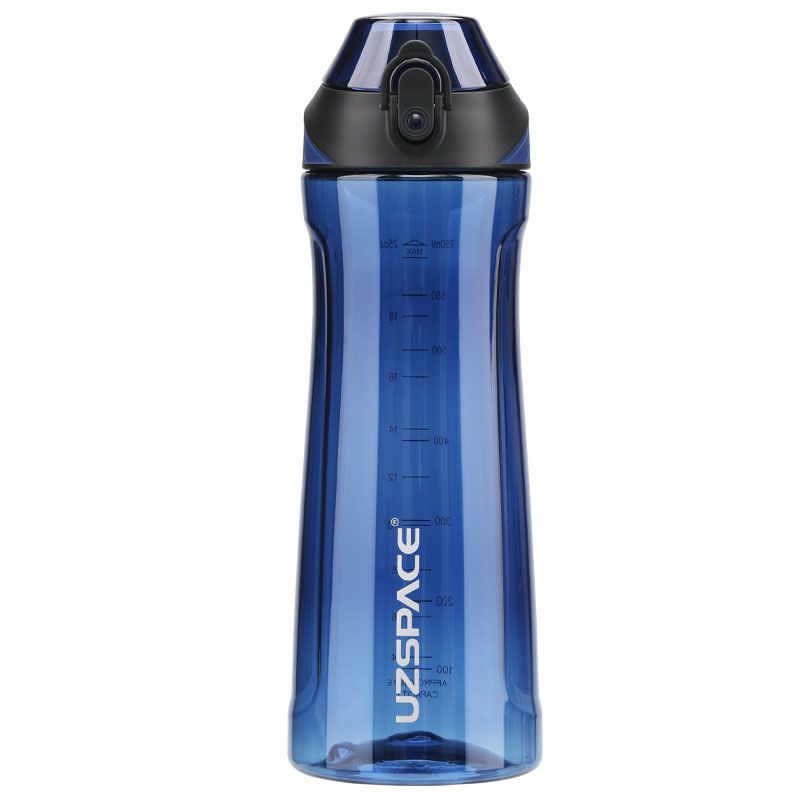 UZSPACE latest Leakproof tritan water bottle motivational water bottle with time marker