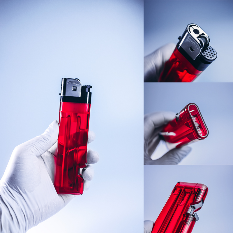 The latest large disposable gas flint lighter has the function of bottle opener