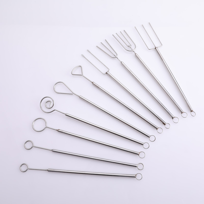 10Pcs Stainless Steel Chocolate Dipping Fork Set