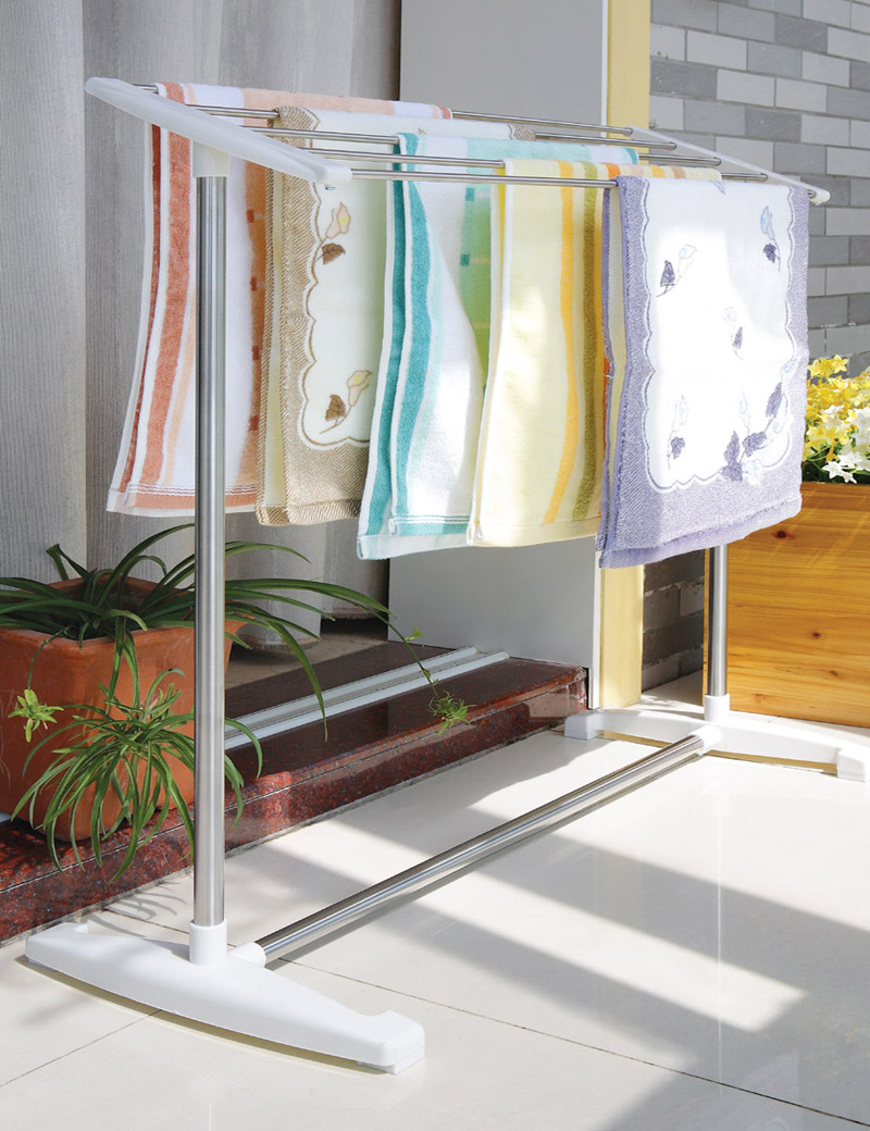 Telescopec towel rack clothes drying rack