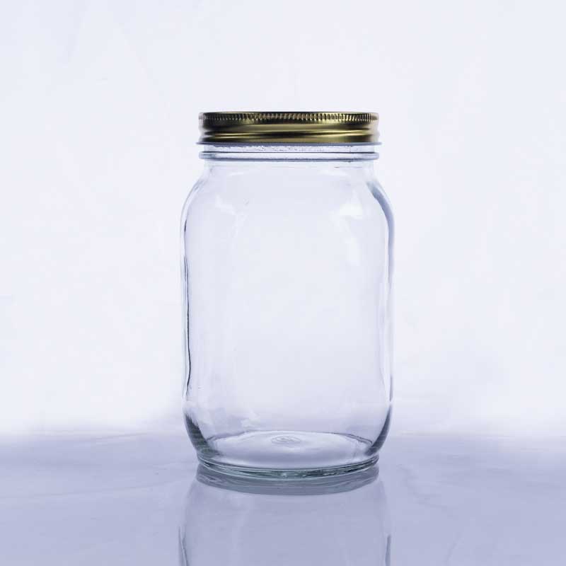 1000ml clear glass mason jar
