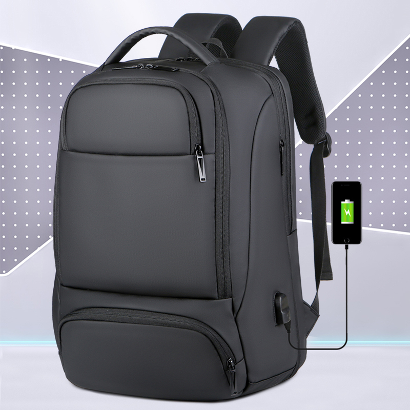 15.6 laptop backpack School bag Waterproof Multifunctional USB Charging Expandable Travel bag