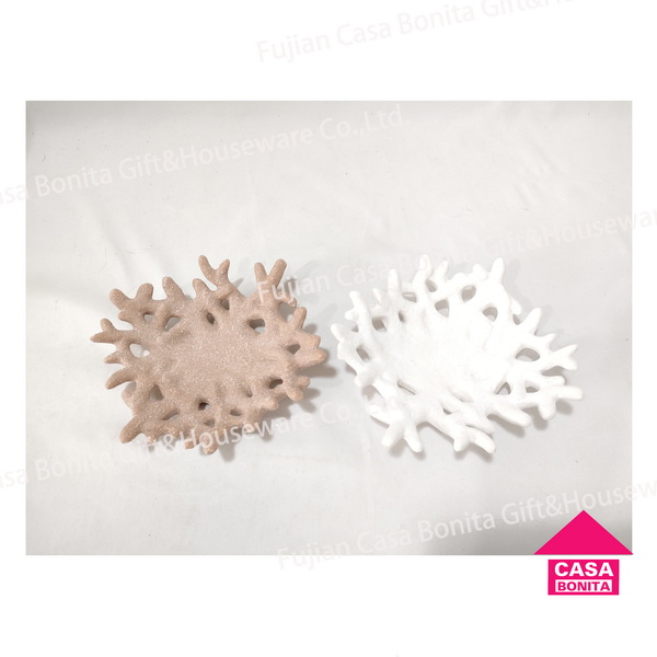 Nordic style coral plate decoration