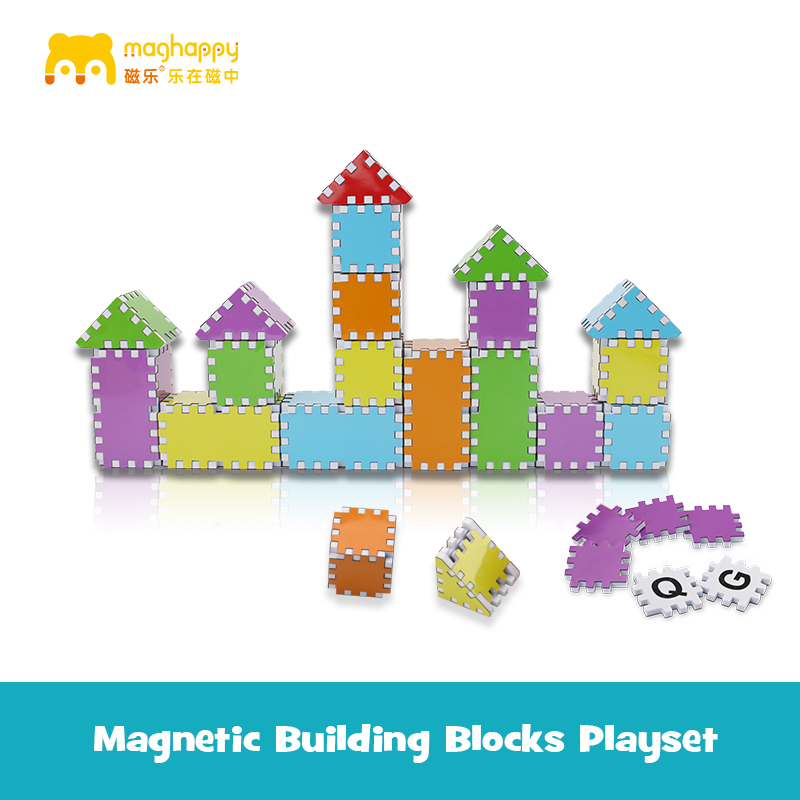 Magnetic Building Blocks Playset