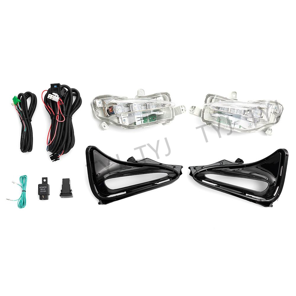 Tyj&atpas For Toyota Corolla 2017 2018 2019 Usa LED Fog Lamp (Le)