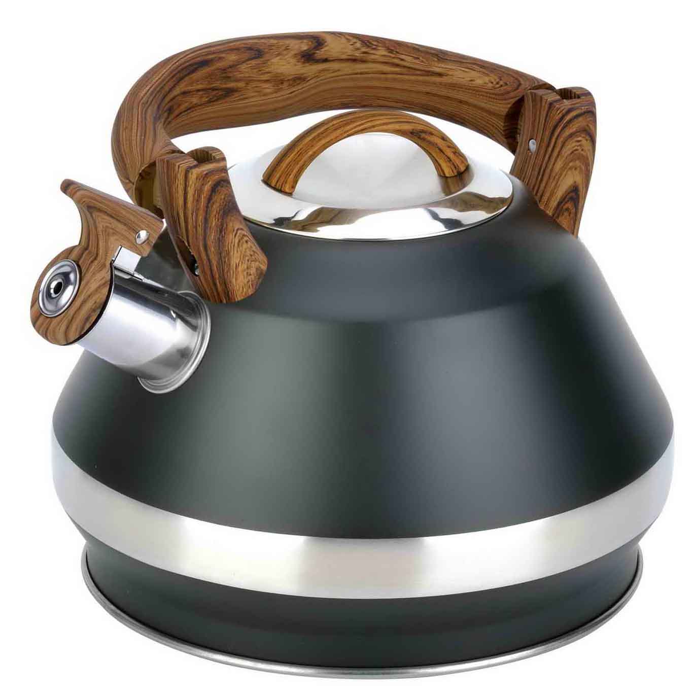 3.4Litre Prismatic apple shape whistling kettle