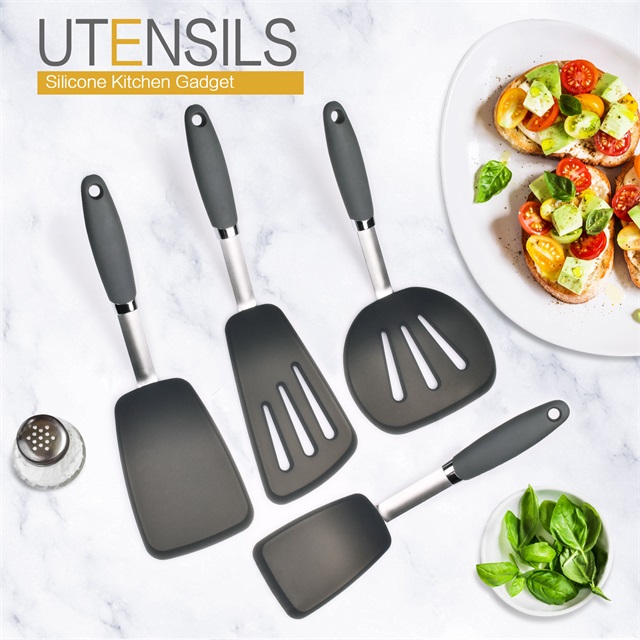 Silicone Turner Spatula 4 pcs Set