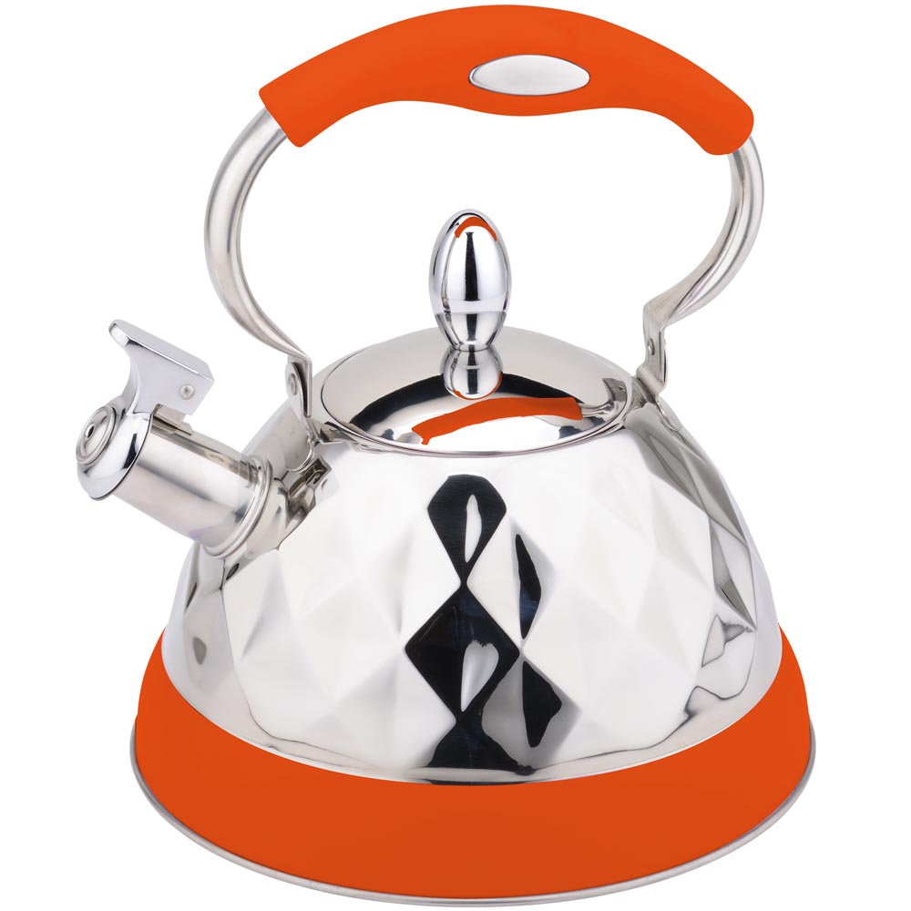 3.2litre whistling kettle, top side diamond design body