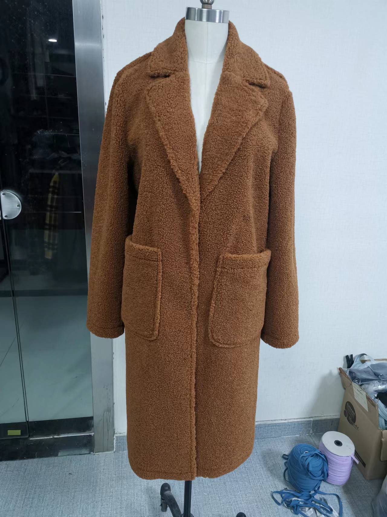 ladies fake fur coat