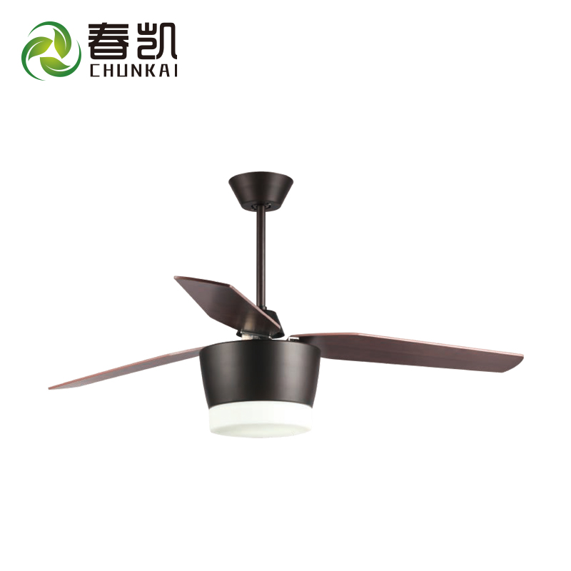 52 inch decorated home ceiling fan 3 splint fan blades with remote with LED light