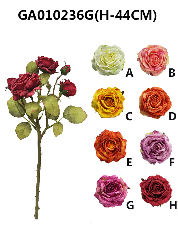 Single rose*3(H-44CM)