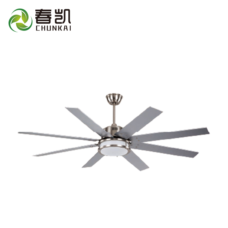Decorated home 60 inch ceiling fan 8 splint fan blades with remote with LED light