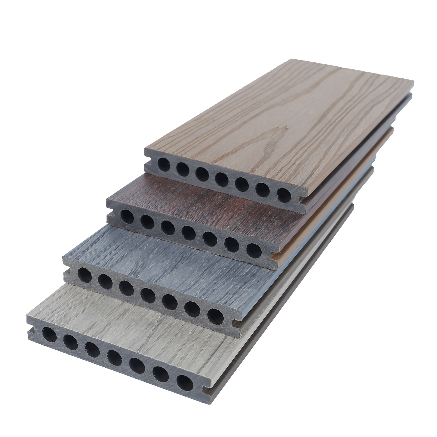 Ecotechwood Anti-slip & Waterproof Wood Plastic Composite Co-extrusion Decking for Exterior
