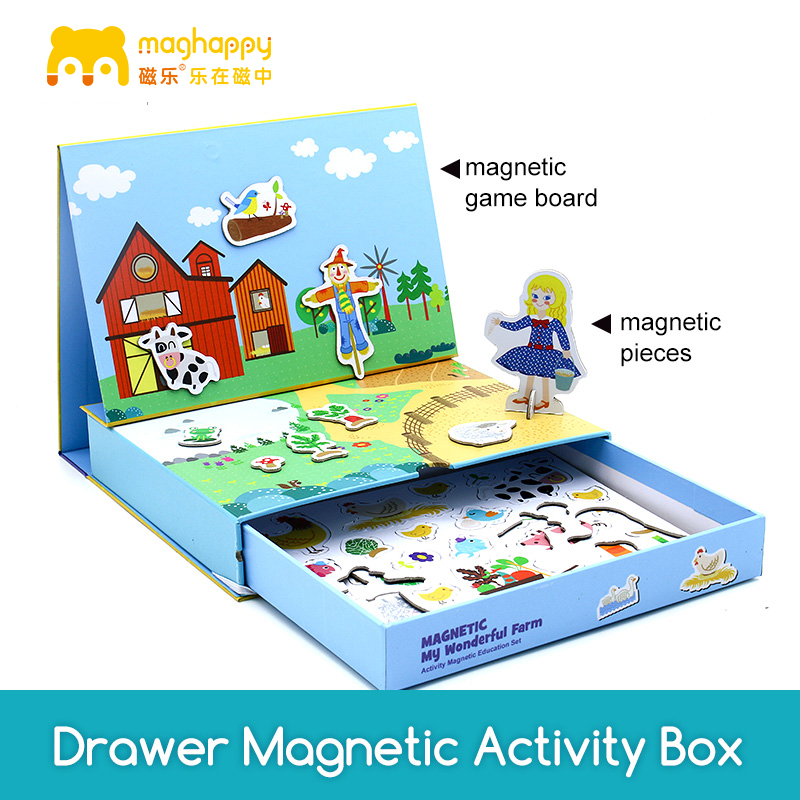 Magnetic Activity Box with drawer