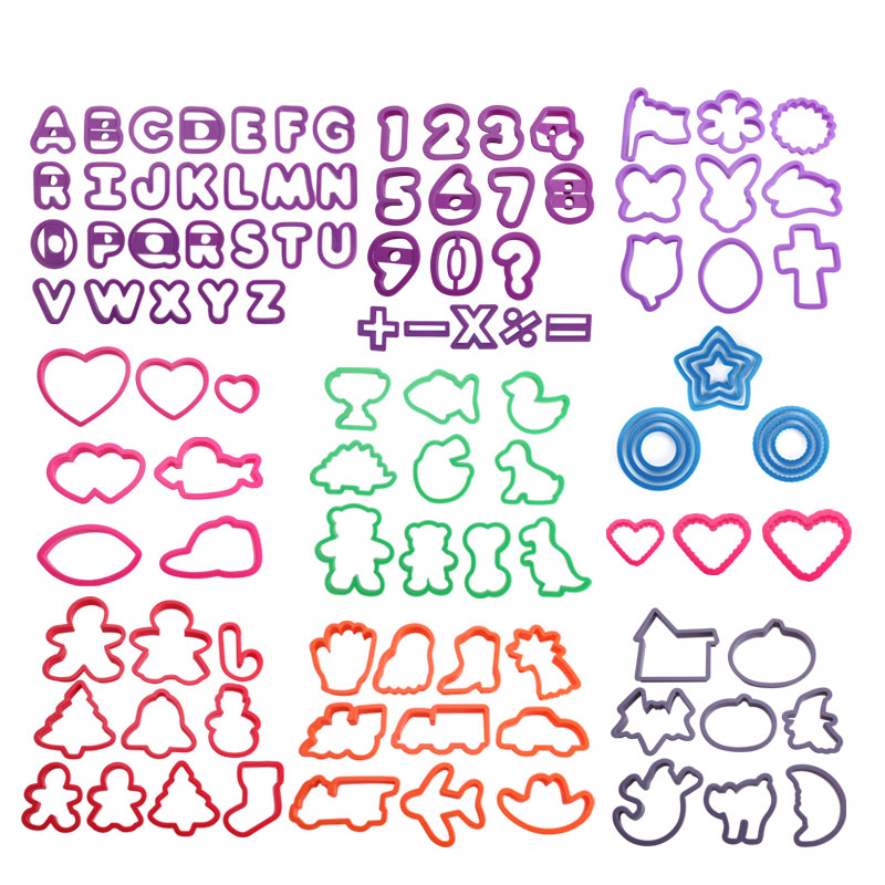 Wina set of 108 pcs plastic cookie cutters