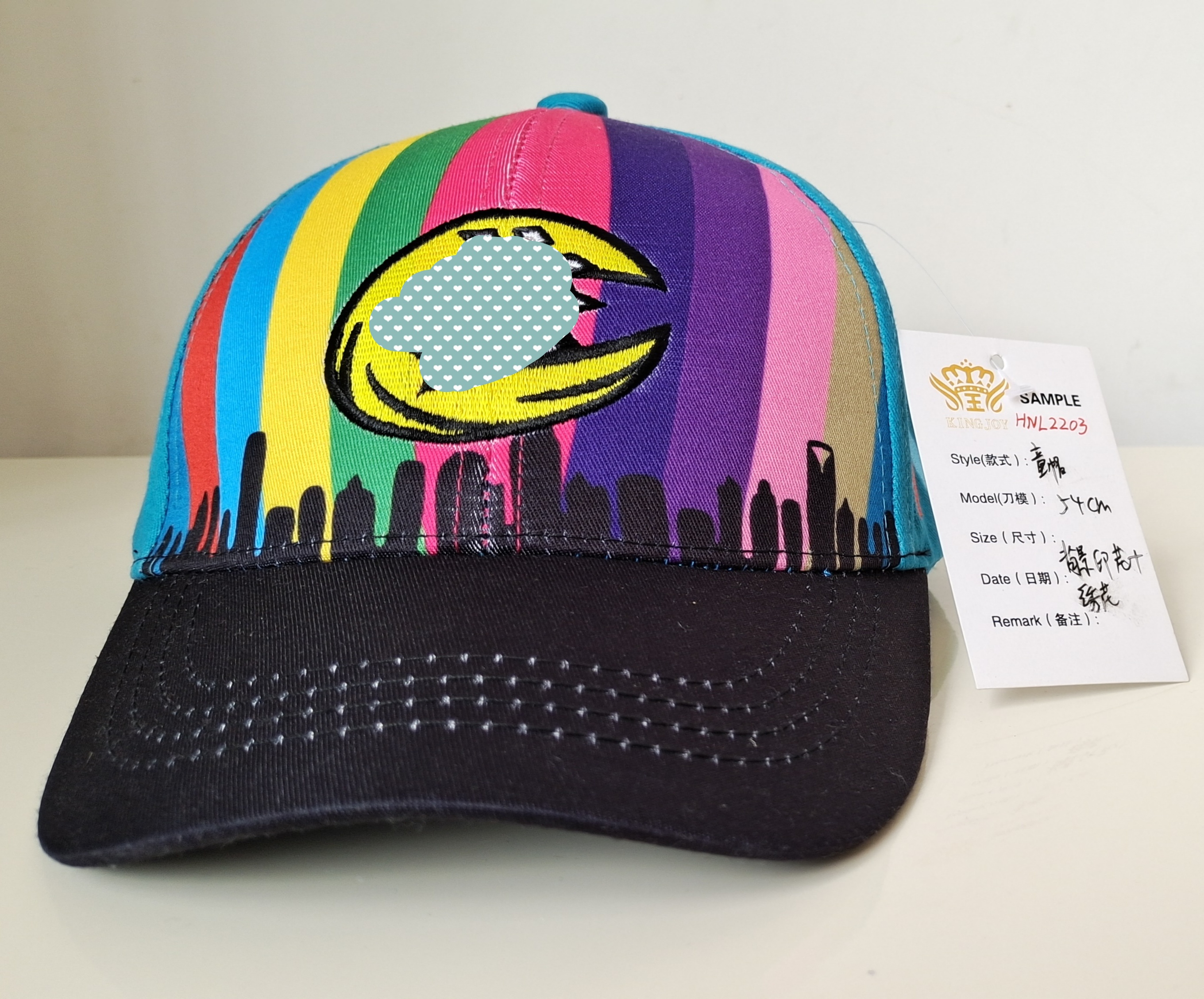 【Henan Lead】Kids' baseball cap multiple colors sublimation printing cap 2D 3D embroidery cap
