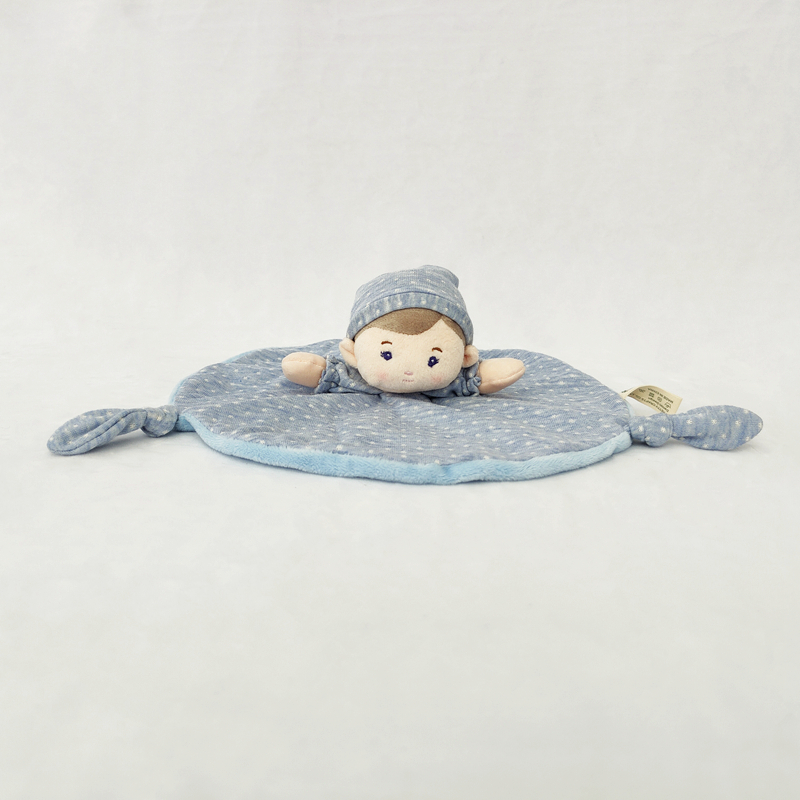 Doll Blanket, Round, Blue