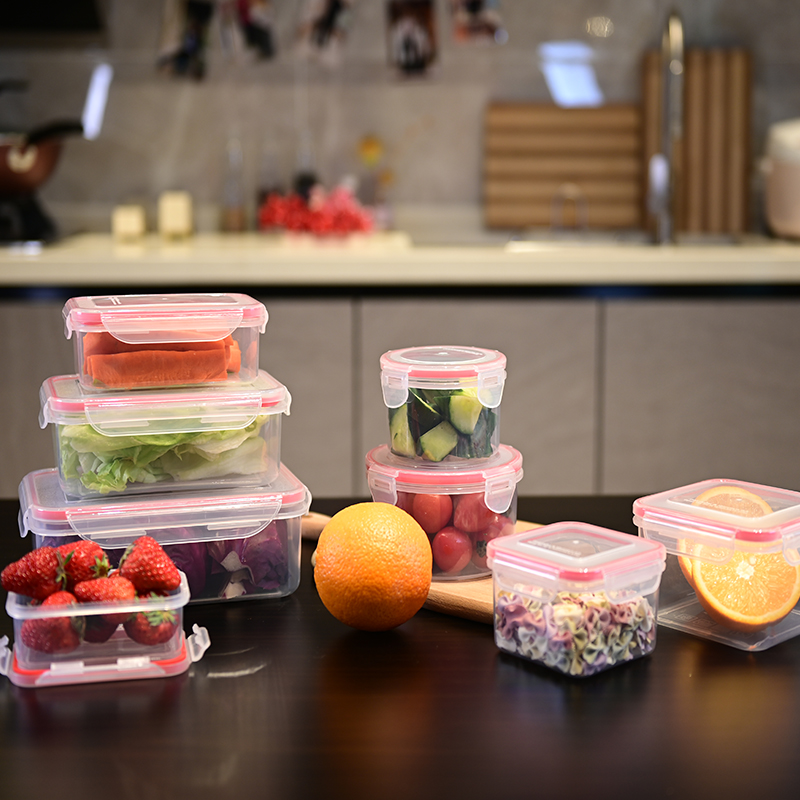 Elam Set of 8 Airtight Food Storage Box with lids