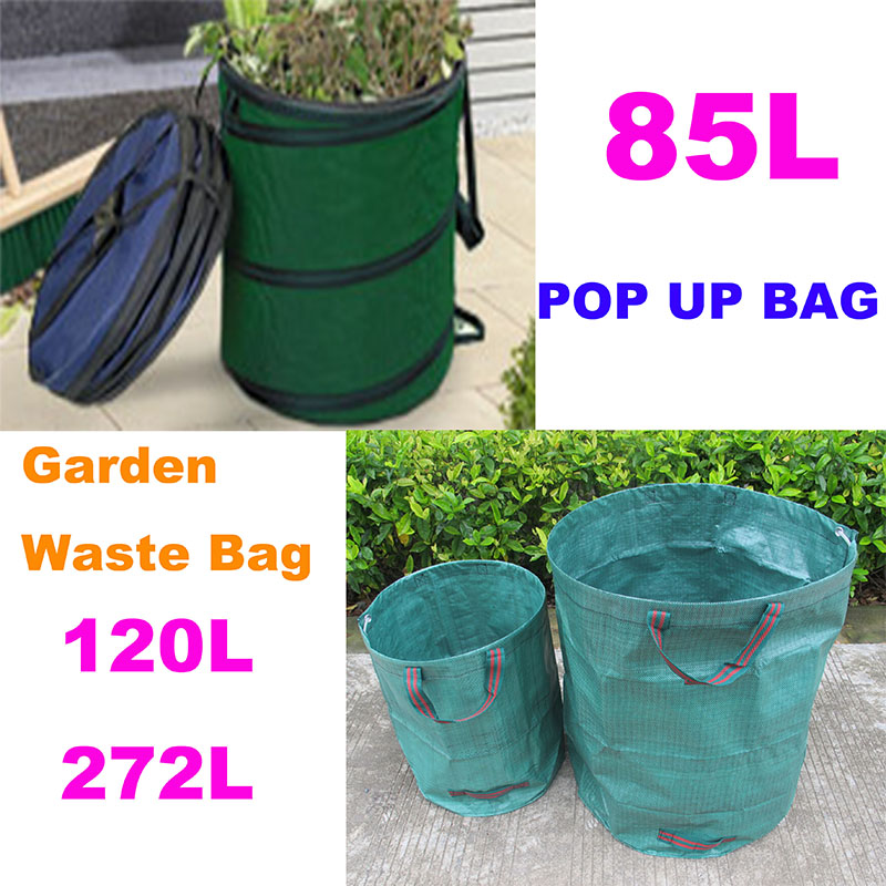 Large Yard Dustpan Garden Bag for Collecting Leaves Heavy Duty Gardening Bags, Garden Leaf Waste Bag
